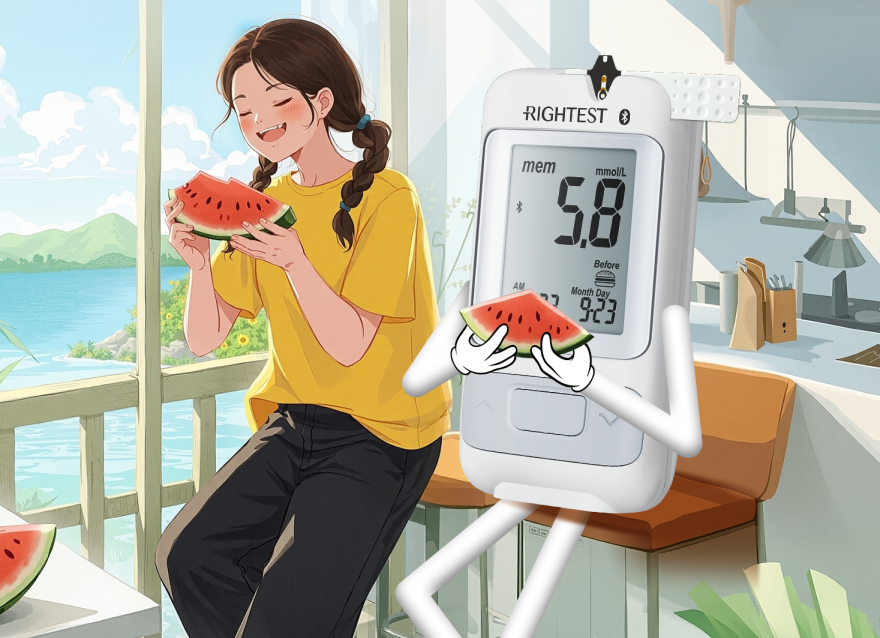 吃瓜群眾請(qǐng)注意：先測(cè)血糖再吃瓜喲